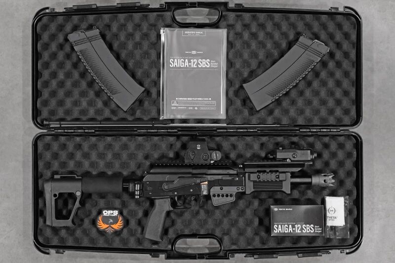 R&eacute;plique fusil &agrave; pompe SAIGA 12 SBS Tokyo Marui Gaz Magpul Custom