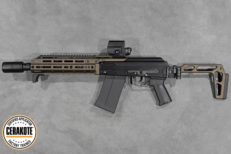 R�plique fusil � pompe SAIGA 12K Short Tokyo Marui Gaz Bronze Cerakote Custom