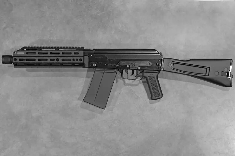 R&eacute;plique fusil &agrave; pompe SAIGA 12K Wii Tech Short Tokyo Marui Gaz Custom