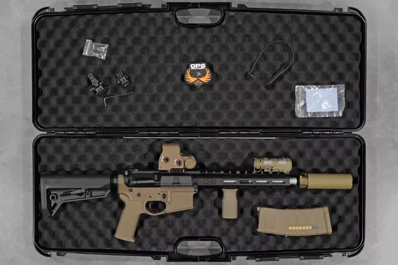 R&eacute;plique M4 G101 bi-ton NOVESKE FDE/BK Double Eagle GBBR Custom