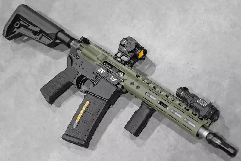R&eacute;plique M4 G101 NOVESKE Noir/OD Magpul Cerakote Double Eagle GBBR Custom