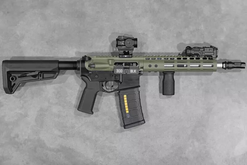 R&eacute;plique M4 G101 NOVESKE Noir/OD Magpul Cerakote Double Eagle GBBR Custom