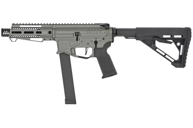 R&eacute;plique PW9 court R&D Precision chrome Zion Arms