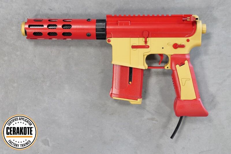 R�plique Speed CQB Red/Gold Cerakote HPA Custom