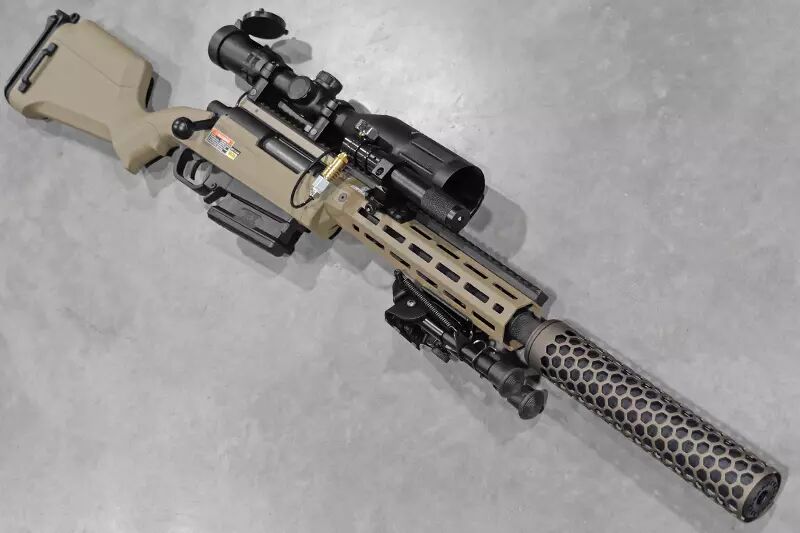 R&eacute;plique Striker AS02 Tan HPA Wolverine CO2 Custom