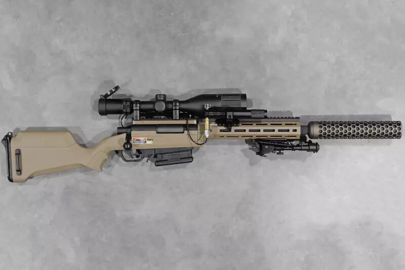 R&eacute;plique Striker AS02 Tan HPA Wolverine CO2 Custom