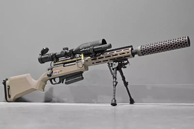 R&eacute;plique Striker AS02 Tan HPA Wolverine CO2 Custom