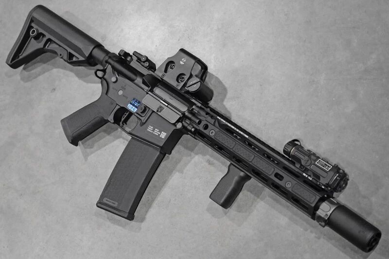 R&eacute;plique type MK18 BK Daniel Defense&reg; RIS III 10.5\'\' SA-P27 PRIME Aster Custom