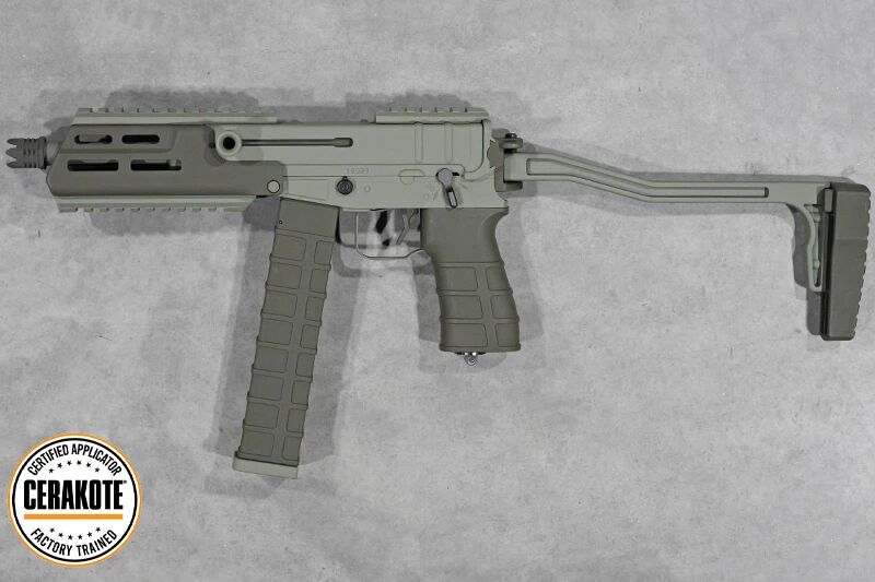 Scorpion Mod M Tokyo Marui AEP GREEN Cerakote