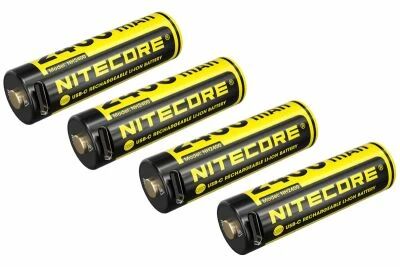 Set of 4 Nitecore rechargeable AA batteries