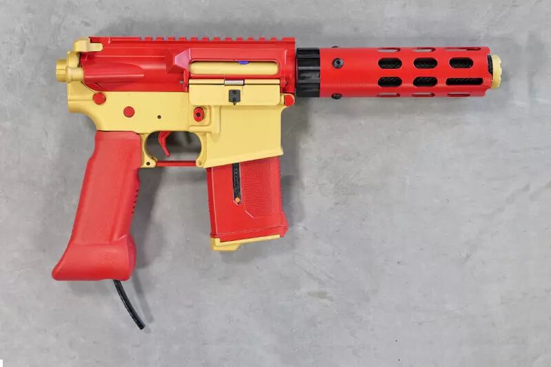 Speed CQB Red/Gold Cerakote HPA Custom Replica