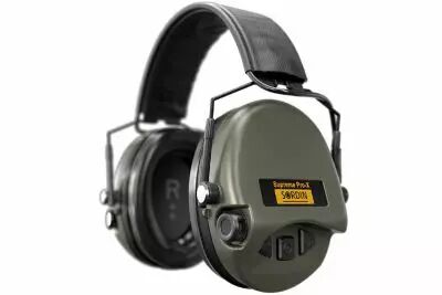 SUPREME PRO-X SFA OLIVE GREEN EARMUFFS BLACK LEATHER HEADBAND