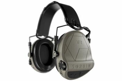 SUPREME T2 TAN EARMUFFS BLACK LEATHER HEADBAND SORDIN