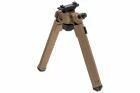 V8 Pro Tan T-Eagle Bipod, Unfolded