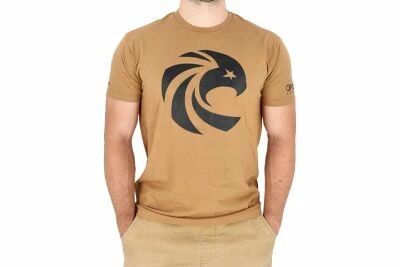 Vertical Brown Face T-shirt