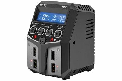 T100 Duo AC Charger (LiPo 2-4s up to 5A - 2x50w) 
