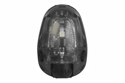 Black WOSPORT lamp, front view