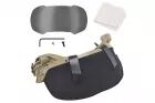 Tactical helmet outer suspension flip goggles Tan