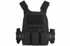 Chaleco t&aacute;ctico Plate Carrier VE-75 negro