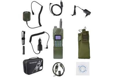 Talkie Walkie Dual Band (VHF/UHF) AN/AR-152 Baofeng complete kit
