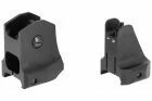 (TEST) DD metal front & rear sight set black double bell