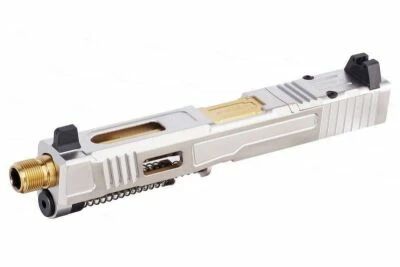 VFC Fowler Industries MKII G17 Gen 5 GBB Airsoft Complete Upper Slide (Stainless Steel)