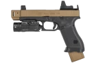 Custom Glock with Bronze Left-Handed Barrel