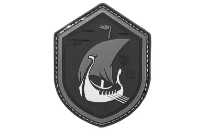 Viking Dragonboat Rubber Patch Blackops